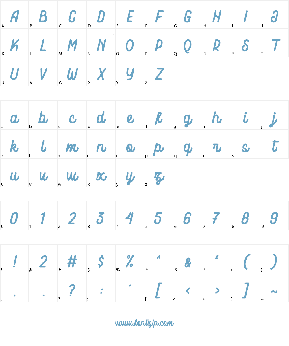 Hardner Font Character